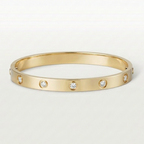 Cartier Gold LOVE bracelet with diamonds